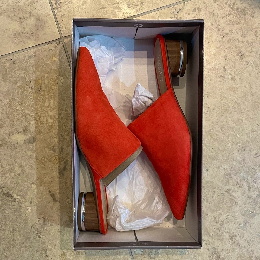 Franco Sarto Viola Pointed Toe Mule- Orange
